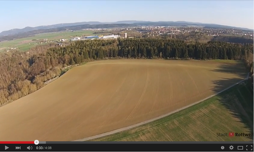 Stadt Rottweil: Luftbilder vom möglichen JVA Standort Esch