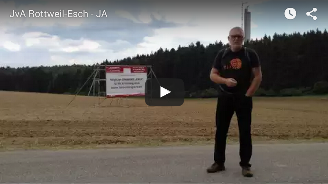 Stadtrat Dieter E. Albrecht in einem Videostatement zum JVA Standort Esch